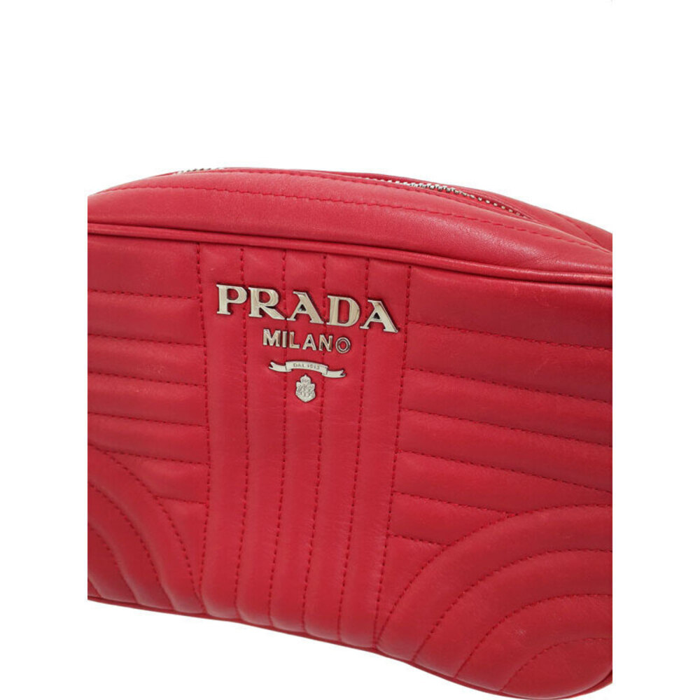Prada Shoulder Chain Diagram Bag Leather - Picture 6 of 9